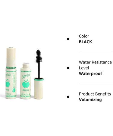 Apple Mascara Super Lash - Avocado Infused Black Mascara 0.45 oz (Pack of 3) - Buy Online on GoSupps.com