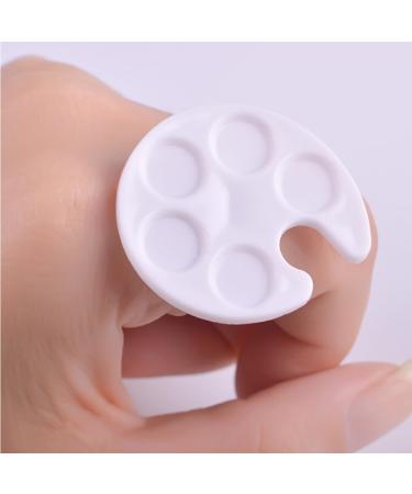 DECHOUS Mini Plateau Anneau pour Nail Art 8 Pcs Couleurs M lang es Palette Manucure en Plastique Accessoire Artiste Ongulaire Pratique et Portable M langeur Vernis Ongles pour - Buy Online on GoSupps.com