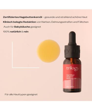 Trilogy Certified Organic Rosehip Oil 20ml - Buy Online on GoSupps.com
