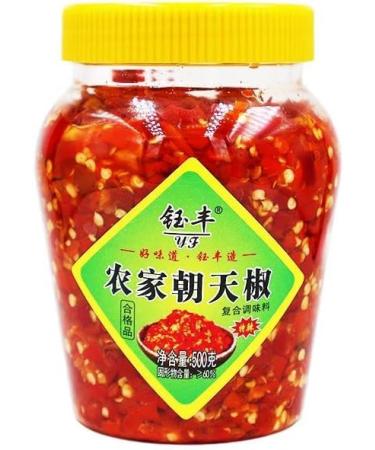 Hunan specialty spicy chopped chili sauce Chili sauce garlic paste Leisure spicy snacks Side dishes Mixed noodle sauce Chinese food Super Chili sauce and paste (Super spicy 500g) Super spicy 500g