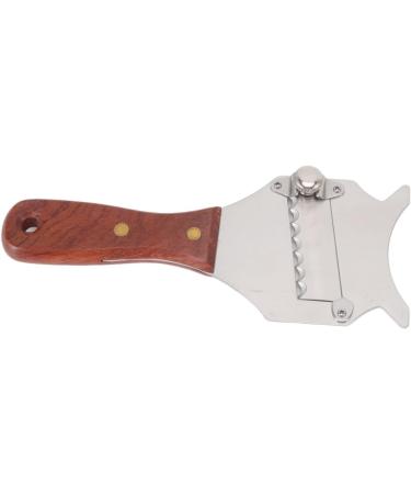 Premium Adjustable Stainless Steel Truffle Plane - Wooden Handle Cheese Disc & Chocolate Razor - Kitchen Hand Tool - Buy Online on GoSupps.com