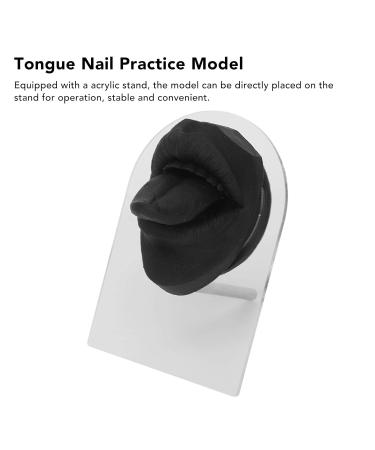 Buy Tongue Puncture Exercise Tool - Highly Elastic Silicone Tongue Model | Medical Simulation Tool (Black) - International Shipping - Buy Online on GoSupps.com