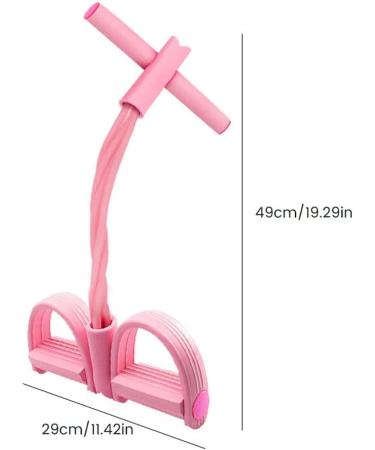 Buy Fitness Pedal Ankle Puller - 4/6-Tube Elastic Resistance Bands for Stretching - Purple Yoga Pedal Puller | International Shipping Available - Buy Online on GoSupps.com