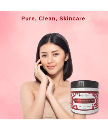 Coconut Rose Fragrance Lotion - Ultra Moisturizer for Dry Skin Face Body & Hands - 4 oz Softens & Hydrates - Buy Online on GoSupps.com