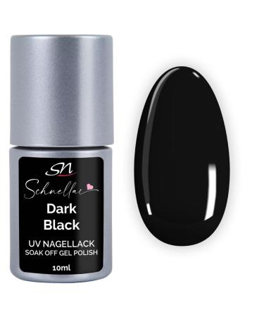 SN Schnellac UV nail polish black opaque Dark Black Vegan Gel Nail Polish Shellac Hema free color gel 10 ml