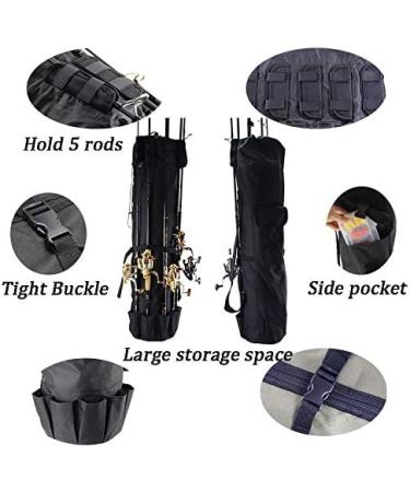 GOODTY Fishing Pole Bag - Oxford Fabric Fishing Rod Organizer and Travel Carry Case - Buy Online on GoSupps.com