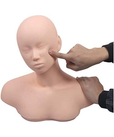 Mannequin Head - Manikin Head - with Shoulders External Carving Acupuncture Points for Acupuncture Point Beauty Practice Model for Beginners Constructive23