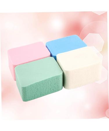 FRCOLOR Set of 4 Washing Up Sponge Makeup Powder Puff Makeup Sponge Powder Puff for Face Natural Sponge Diamond Sponge Puff Makeup Puff - Buy Online on GoSupps.com