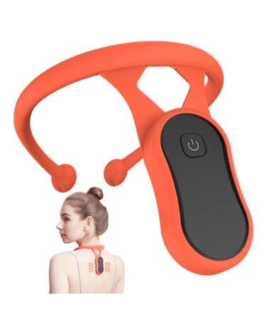 Hanging Neck Posture Corrector Smart Posture Corrector Trainer Back Straightener for Kids Adults (Red Button Vibration Model )