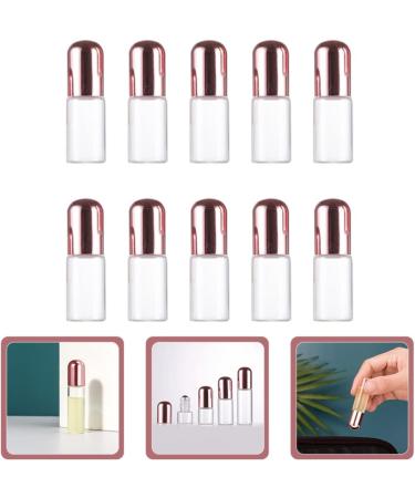 FRCOLOR 10pcs Mini Perfume Roller Bottles - Rose Gold Aromatherapy Diffuser 3ml for Halloween Costumes | Essential Oil Travel Set - Buy Online on GoSupps.com