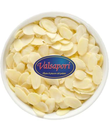  HOME LINE Valsapori - Raw Roasted Almonds - 500g Pack - Origin: Sicily | Raw unroasted Italian almonds - Peeled almond flakes - Dried fruit snack - Rich in fiber and vitamins - Buy Online on GoSupps.com