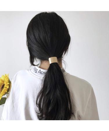 Fenteer Gold Ponytail Holder - Elastic Hair Tie & Hair Band for Effortless Style | International Shipping Available - Buy Online on GoSupps.com