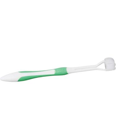 Flybloom Multicolored Three-Sided Toothbrushes for Adults & Kids - Travel-Friendly Green Design - Buy Online on GoSupps.com