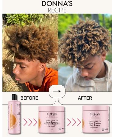 Donna's Recipe by Tabitha Brown - Extra Creamy Sweet Potato Pie Hair Cream (LOC System) for All Hair Types | Shop Internationally - Buy Online on GoSupps.com