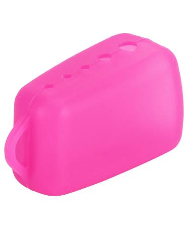 Silicone Electric Toothbrush Head Cover Portable Protective Cap for Home Travel and Camping Bathroom Toothbrush Protector Accessory (Rose Red 14)