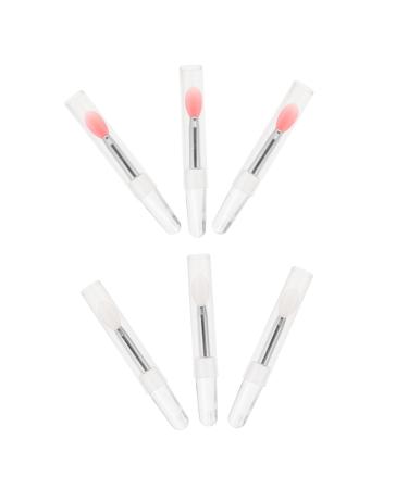6pcs Silicone Lip Mask Brush Girl Lipstick Applicator Silicone Lipstick Brush Tool Cosmetic Lipstick Brush Makeup Tool Makeup Use Lipstick Brush Lip Mask Brush Tool Lip Brush