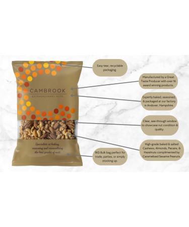 Cambrook Mix 5 | Sweet & Salted Mixed Nuts 1 kg Bag - Premium Quality, Gluten Free, Vegetarian - Buy Online on GoSupps.com