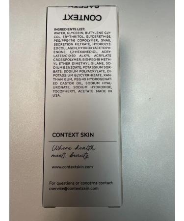 Context Skin Snail Mucin Serum for Face - Lightweight Hydrating Facial Serum with Snail Extract - Fast-Absorbing Formula for Smooth-Feeling Skin and Natural Glow -1 Fl Oz - Buy Online on GoSupps.com