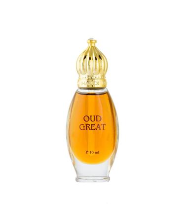 DJ Deluxe Collection Oud Great CPO 10ml Attar for Men | Perfume Oil | Concentrated Perfume Oil | Alcohol Free | Arabic Fragrance Oil | Long Lasting Fragrance