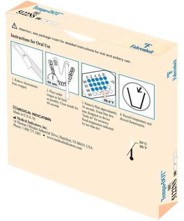 TempaDOT 100 Pack - Single-Use Clinical Thermometers | Highest Accuracy & Prevents Cross-Contamination for Oral/Axillary Use - International Shipping Available - Buy Online on GoSupps.com