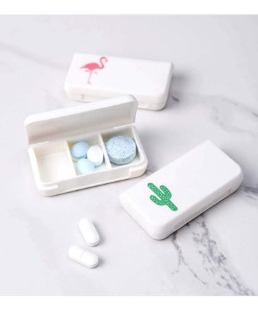 4 Pack Small Pill Organizer - Portable Pill Case with Individual Compartments for Vitamins and Medicine - Compact Pill Container for Purse or Pocket - Buy Online on GoSupps.com
