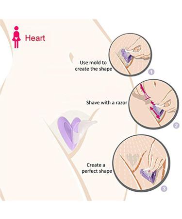 LITOON Bikini Trimmer Shaver for Women - 3-Piece Intimate Shaping Stencil Set - Buy Online on GoSupps.com