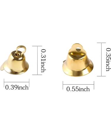 100PCS Small Gold Bells for Crafts - Mini Bells for Christmas Tree Pendants and Craft Making - Buy Online on GoSupps.com