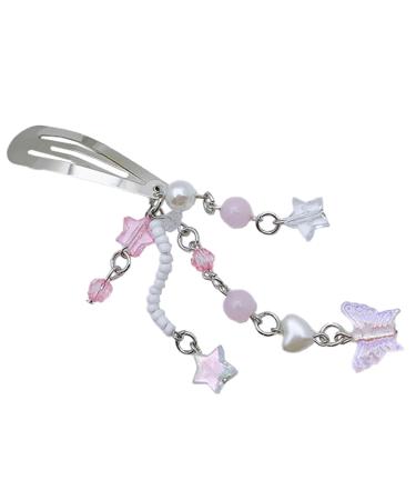 HOHOKANG Sweet Cool Hair Barrettes Y2K Star Butterfly Moon Tassels Hair Clip Fashion Hairpin Hair Accessory for Women Girls