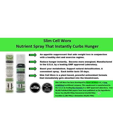 Slim Cell Worx Intraoral Spray - Helps Reduce Hunger - an Appetite Suppressant in a Spray - Buy Online on GoSupps.com