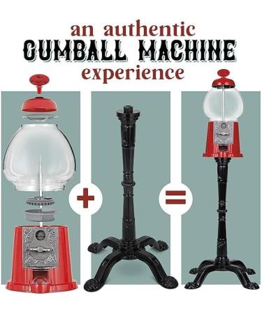 The Candery Gumball Machine - 15 Inch Candy Dispenser with Stand Durable Aluminum Frame- Includes 2lbs Bag of Gumballs for Gumball Machine - 2lb Bag - 0.62 Inch Gumballs - Kosher - Buy Online on GoSupps.com