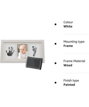 Govvay Baby Handprint and Footprint Photo Frame Kit | Perfect Newborn Gift for Boys and Girls | Memorable Keepsake Box for Christmas and Birthdays - Buy Online on GoSupps.com