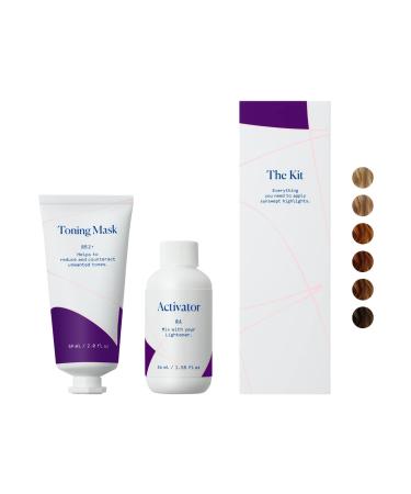 eSalon Light Set, Balayage Hair Highlighting Kit, Professional Grade At-home Highlighting Kit (Dark Brunette)