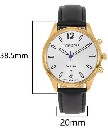 QINGQIAN English Voice Talking Watch for Blind & Elderly - Assistive Technology for Visually Impaired Individuals - Buy Online on GoSupps.com