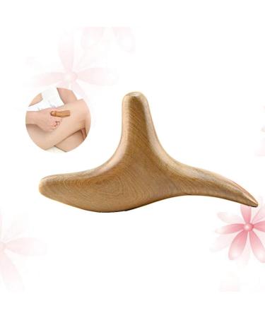 Healifty Trident Shaped Gua Sha Board - Natural Wood Scraping Massage Tool for Spa & Acupuncture - Buy Online on GoSupps.com