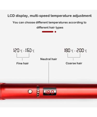 Buy Mini Hair Curler - Professional Negative Ion Ceramic Curling Iron | Portable 3D Waver with LCD Display | International Shipping - Buy Online on GoSupps.com