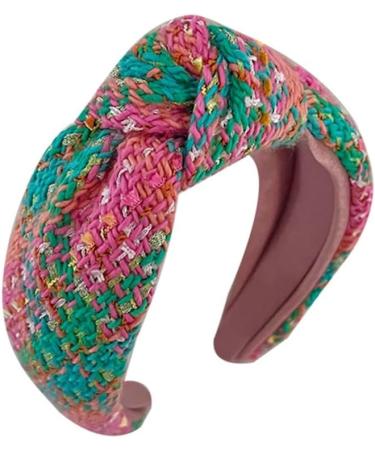 xbiez Pink Tone Headband for Woman Delicate Weaving Design Hair Clip Anti-Slip Headbands Sweet Girls Makeup Yoga Supplies T5 - Buy Online on GoSupps.com