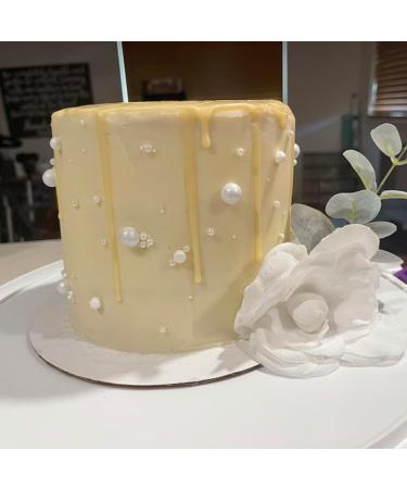 Edible White Pearl Sugar Sprinkles - 120g Cake Decoration for Weddings & Birthdays - Buy Online on GoSupps.com