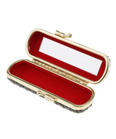 SM SunniMix Portable Lipstick Case - Hard Shell Makeup Box with Mirror & Snap Button - Travel-Friendly Black Lipstick Holder - Buy Online on GoSupps.com