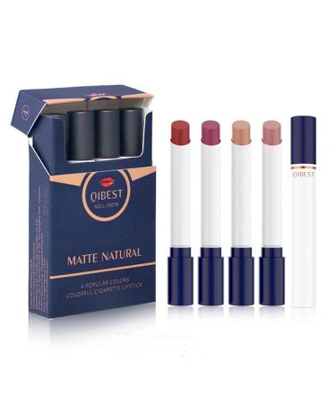 Creamy Cigarretes Matte Lipstick Set 4 Shades Velvet Makeup Cosmetic Moisturizing Smoothing Lipstick