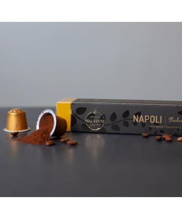 Real Coffee Blonde Roast Napoli Espresso Capsules - 100 Count | Fair Trade Certified | Compatible with Nespresso - Buy Online on GoSupps.com