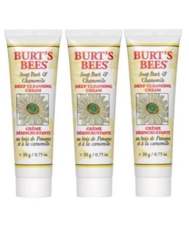 Burt's Bees Soap Bark & Chamomile Deep Cleaning Cream .75oz Travel Size 3 Pack  - Buy Online on GoSupps.com