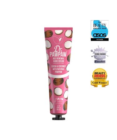 Dr.PAWPAW Age Renewal Hand Cream - Vegan Cocoa & Coconut 30ml | Nourishing & Moisturizing Hand Care - Buy Online on GoSupps.com