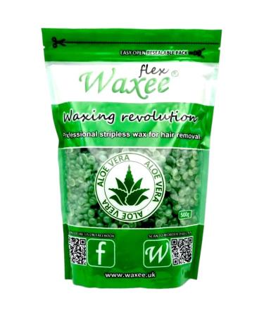 Film Hard wax Stripless hair removal Wax WAXEE flex 500g ALOE Pellets Bikini No strips! Brazilian waxing HOT!