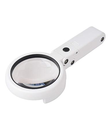 Magnifying Glass with Light and Stand 8 LED Handheld Magnifying Glass Foldable Reading Magnifier Small Gift