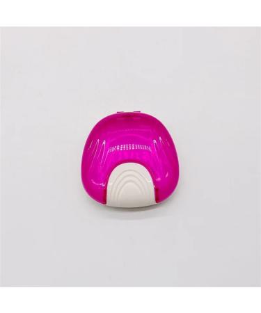 30-Piece Push-Type Tooth Retainer Denture Storage Box Partial Denture Box Orthodontic Small Tooth Box Travel Outdoor Box (Color : Purple)