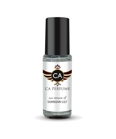 CA Perfume Impression of Tom F Shanghai Lily For Women Replica Fragrance Body Oil Dupes Alcohol-Free Aromatherapy Sample Travel Size Concentrated Long Lasting Attar Roll-On 0.14 Fl Oz/4ml-X1