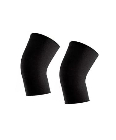 SystemsEleven Knee Support - Elastic Compression Bandage for Joint Pain & Sprains - 2 Pack Black Sleeve for Men & Women - Buy Online on GoSupps.com