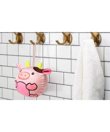 Loofah 'n Me! Bath Sponge Toy with Replaceable Loofah - Cute Cow Design - Gentle Suds for All Ages - Buy Online on GoSupps.com