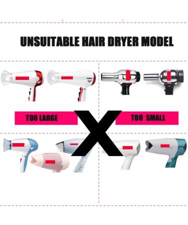 2 PCS Plastic Salon Hair Dryer Nozzle Replacement Blow Flat Hairdressing Styling Tool Narrow Concentrator Replacement Black - Buy Online on GoSupps.com