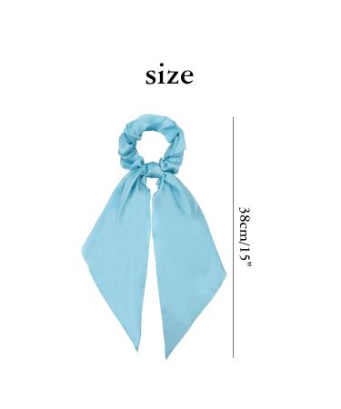 12 Pack Colorful Satin Hair Bows Scrunchies for Girls - Hair Ties Ponytail Holders for Thick Hair - Elastic Hairbands Accessories for Women - Buy Online on GoSupps.com